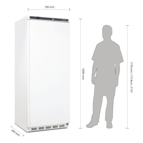 Polar C-Series Upright Freezer White - 600Ltr
