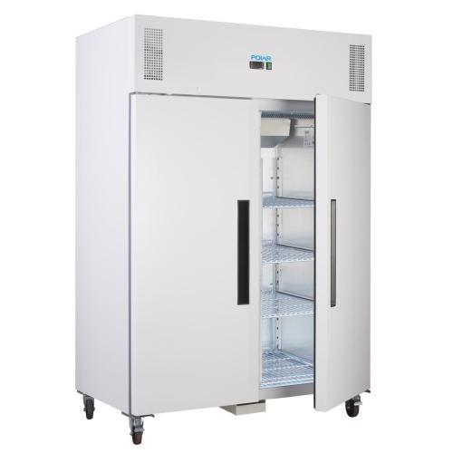 Polar G-Series Upright Double Door Freezer White - 1200Ltr