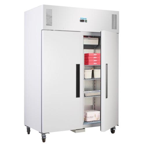 Polar G-Series Upright Double Door Freezer White - 1200Ltr