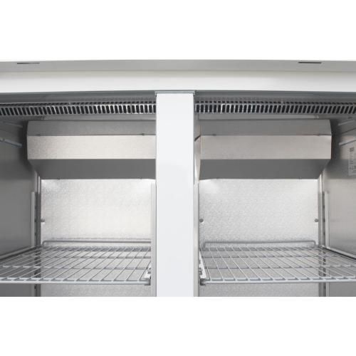 Polar G-Series Upright Double Door Freezer White - 1200Ltr