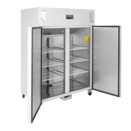 Polar G-Series Upright Double Door Freezer White - 1200Ltr