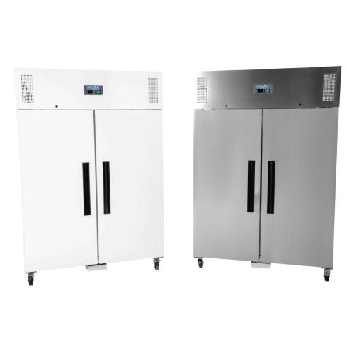 Polar G-Series Upright Double Door Freezer White - 1200Ltr