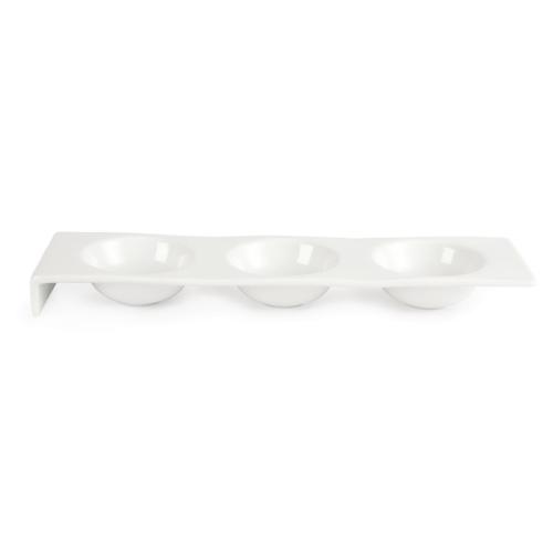 Olympia Whiteware 3 Bowl Dipping Platter - 32x325x90mm (Box 4)