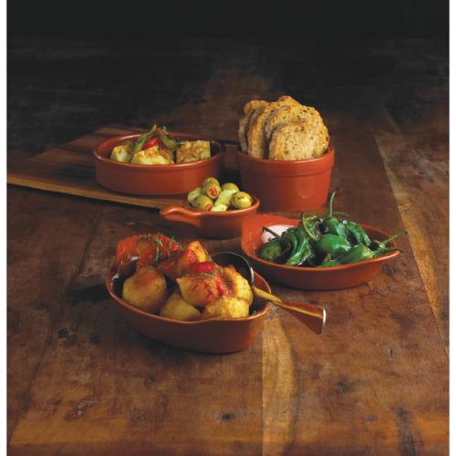 Olympia Tapas Rustic Mediterranean Dish Large - 134x30mm 5 1/4x 1 1/8" (Box 6)