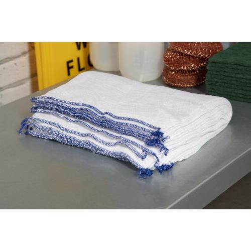 Jantex Blue Dish Cloths - 400x250mm 16x10" (Pack 10)