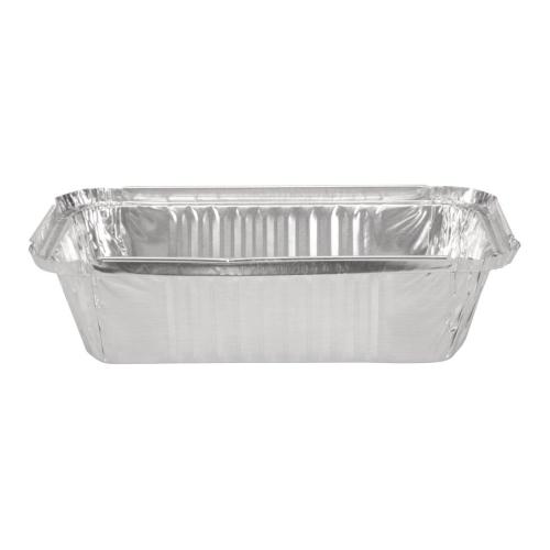 Fiesta Recyclable Rectangular Foil Container - 260ml 126x100mm (Pack 1000)