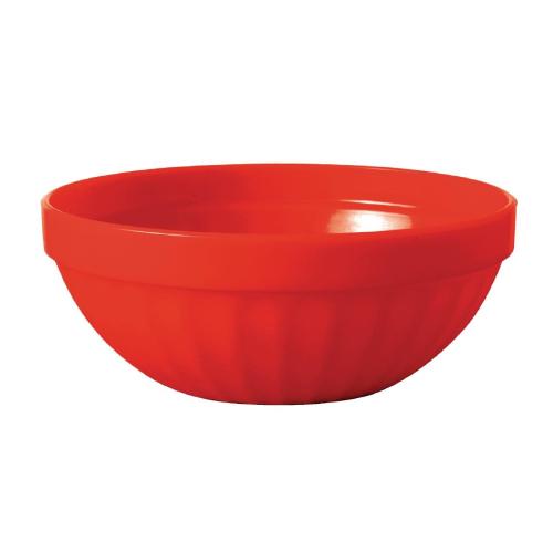 Olympia Kristallon PP Bowl Red - 190ml 6 2/5fl oz 102mm (Box 12)
