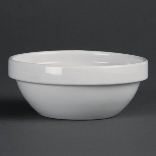 Olympia Whiteware Stacking Fruit Bowl White - 200ml 6 7/10fl oz (Box 12)