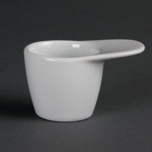 Olympia Whiteware Miniature Dipping Pot Handled - 35ml 1.2oz 48x75x50mm (Box 12)