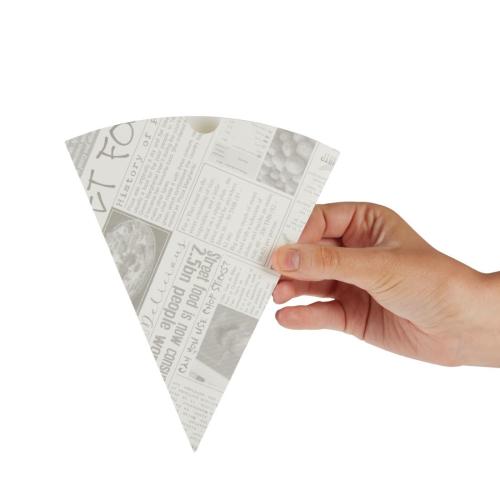 Colpac Disposable Paper Chip Cone Newsprint - 182mm (Pack 1000)
