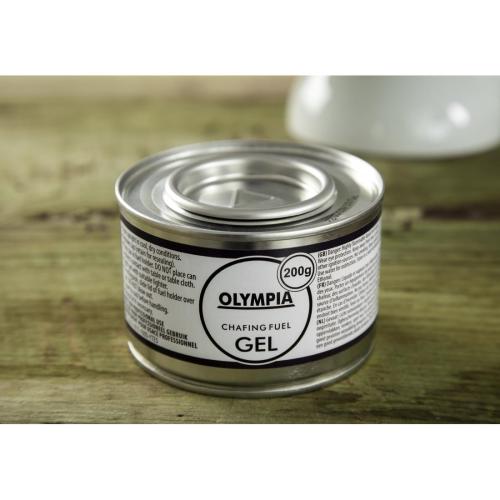 EDLP Olympia Chafing Gel Ethanol - 200g Tin 8.81oz (Pack 12)