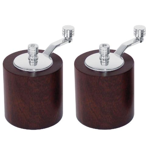 Olympia Dark Wood Salt & Pepper Mill - Grinder Set