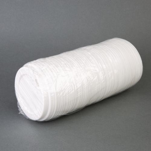 Fiesta Recyclable Lid for Hot Cups- White 12/16oz (Box 1000)
