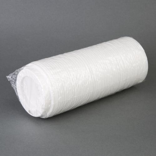 Fiesta Recyclable Lid for Hot Cups- White 8oz (Sleeve 50)