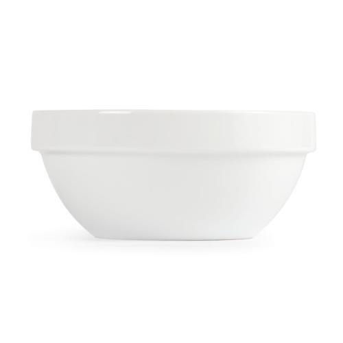 Olympia Whiteware Stacking Bowl White - 540ml 18 1/5fl oz (Box 12)