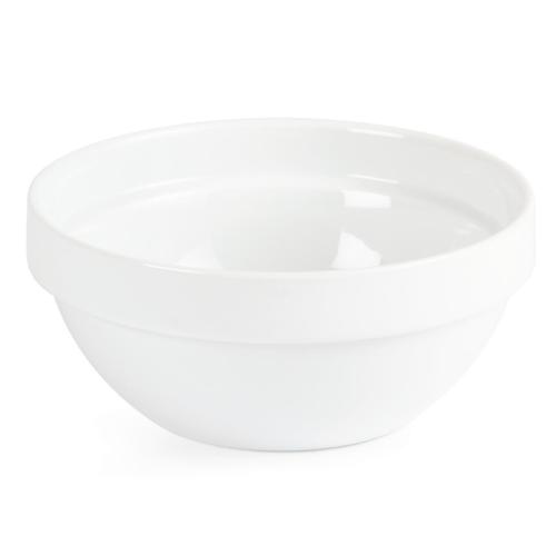 Olympia Whiteware Stacking Bowl White - 540ml 18 1/5fl oz (Box 12)