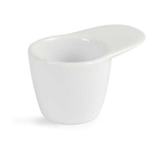 Olympia Whiteware Miniature Dipping Pot Handled - 35ml 1.2oz 48x75x50mm (Box 12)