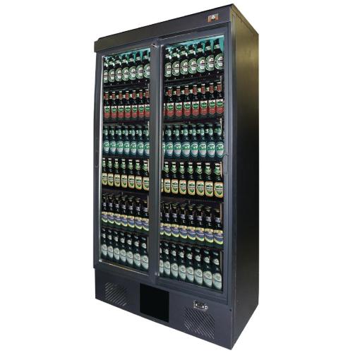 Gamko Upright Bottle Cooler Double Sliding Door Anthracite - 500Ltr (Direct)