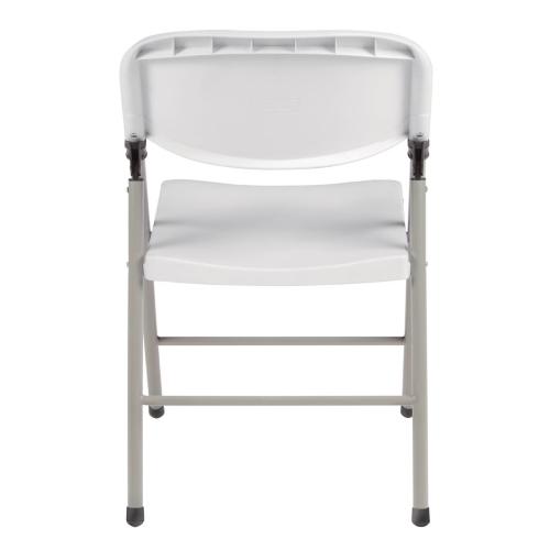 Bolero Foldaway Utility Chair - Off White (Pack 2)