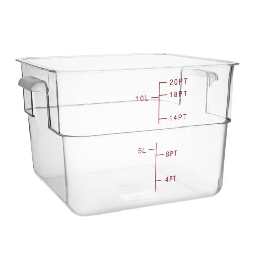 Hygiplas Polycarbonate Square Storage Container - 10Ltr