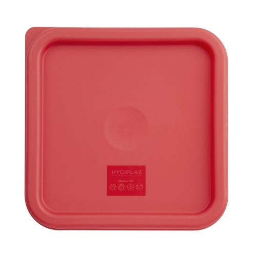Hygiplas Square Red Lid for - 5.5/7Ltr