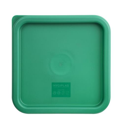 Hygiplas Square Green Lid to fit - 5.5/7Ltr