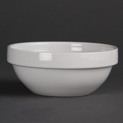 Olympia Whiteware Stacking Bowl - 380ml 12 4/5fl oz (Box 12)