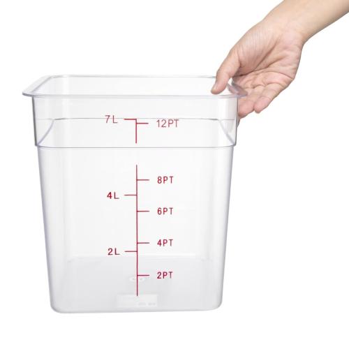 Hygiplas Polycarbonate Square Storage Container - 7Ltr