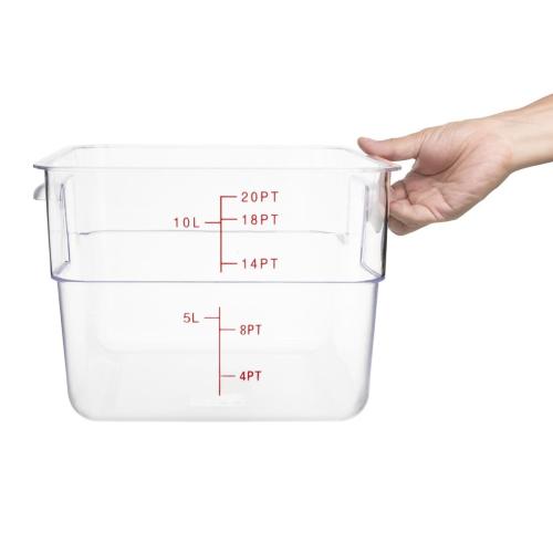 Hygiplas Polycarbonate Square Storage Container - 10Ltr
