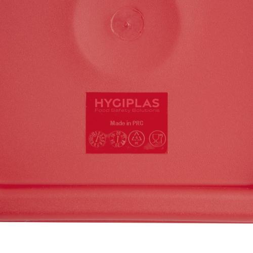 Hygiplas Square Red Lid for - 1.5/3.5Ltr