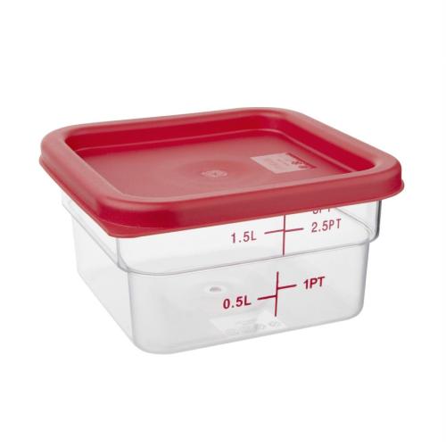 Hygiplas Square Red Lid for - 1.5/3.5Ltr