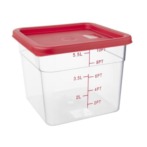 Hygiplas Square Red Lid for - 5.5/7Ltr