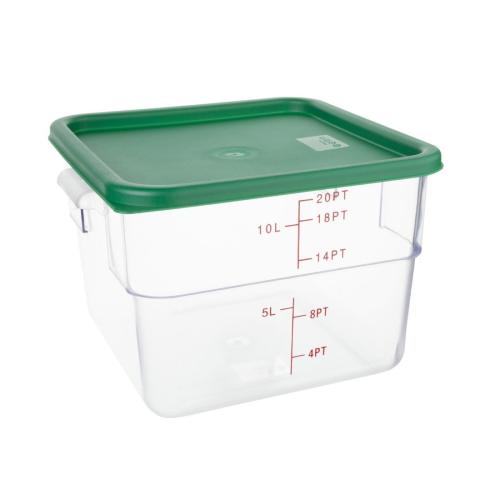Hygiplas Square Green Lid for 10/15Ltr