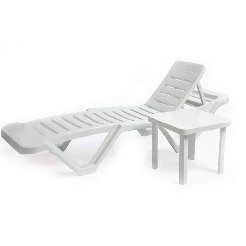 Resol Sun Lounger Side Table Polypropylene (Pack 6)