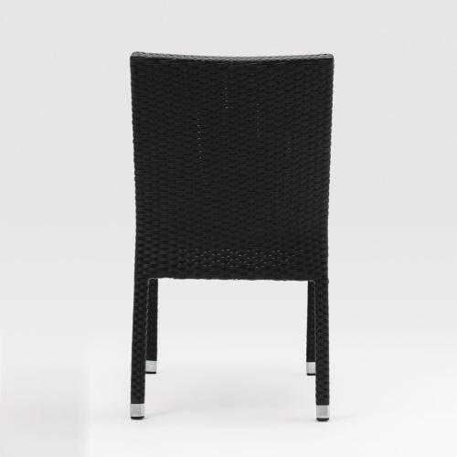 Bolero Wicker Side Chair Charcoal (Pack 4)