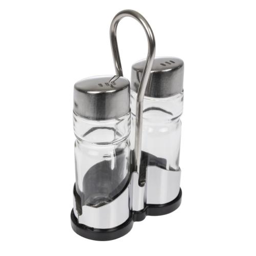 Cruet Set & Stand - Salt & Pepper