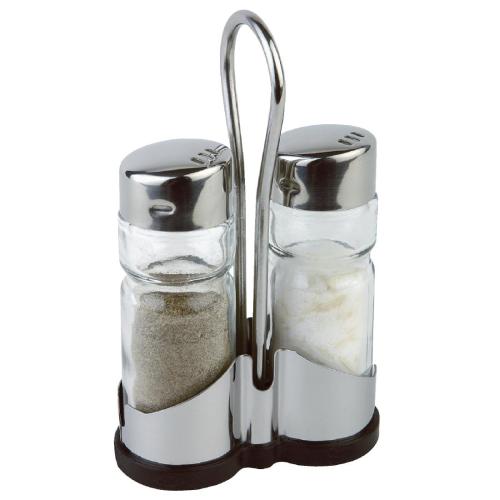 Cruet Set & Stand - Salt & Pepper