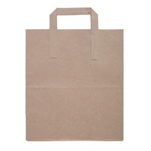 EDLP Fiesta Recyclable Brown Paper Bag with Handles Large (Pack 250)