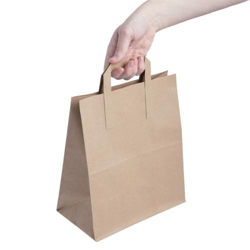 EDLP Fiesta Recyclable Brown Paper Bag with Handles Large (Pack 250)