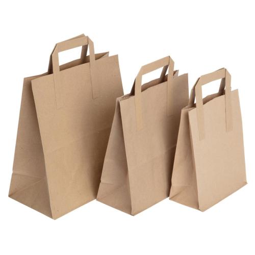 EDLP Fiesta Recyclable Brown Paper Bag with Handles Large (Pack 250)