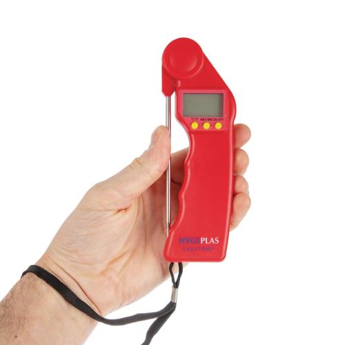 EDLP Hygiplas EasyTemp Thermometer Red Raw Meat