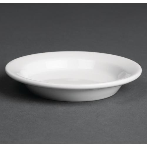 Royal Porcelain Classic Rimmed Dipping Dish White - 100mm 4" (Box 48)