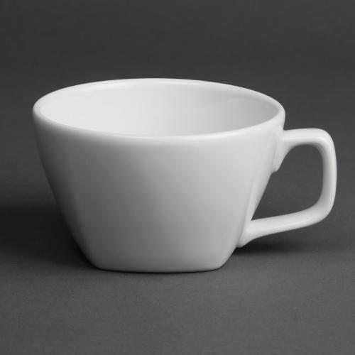 Royal Porcelain Classic Rounded Square Cup Low White - 230ml 8oz (Box 12)