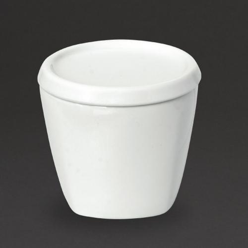 Royal Porcelain Classic Rounded Square Sugar Bowl White - 160ml 5.5oz (Box 12)