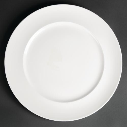 Royal Porcelain Maxadura Advantage Rimmed Platter White - 315mm 12 1/2" (Box 12)