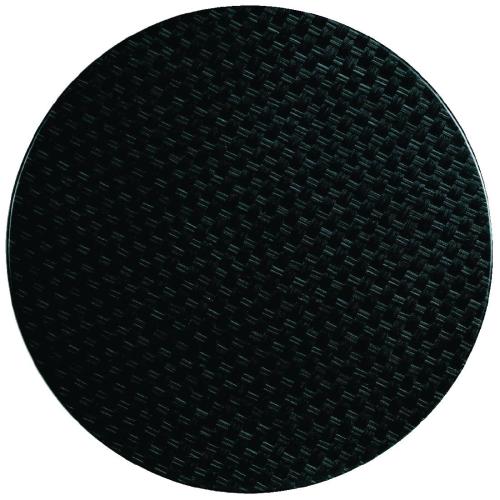 Werzalit Round Table Top Rattan Anthracite 134 - 800mm