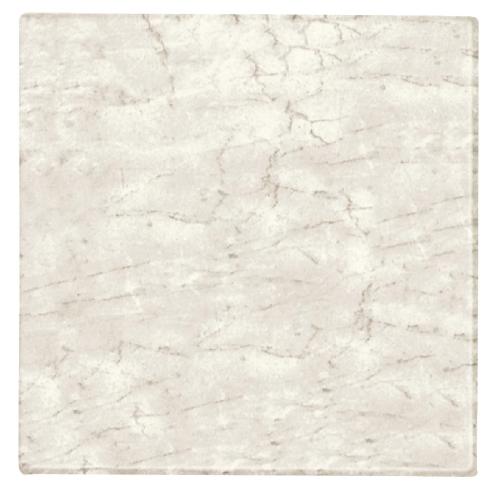 Werzalit Square Table Top Marble Bianco 070 - 600mm (B2B)