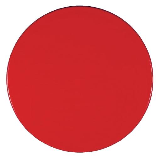 Werzalit Round Table Top Dark Red 328) - 800mm (B2B)