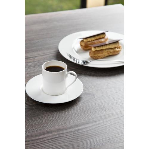 Royal Porcelain Classic Wide Rim Plate White - 160mm 6 1/4" (Box 12)