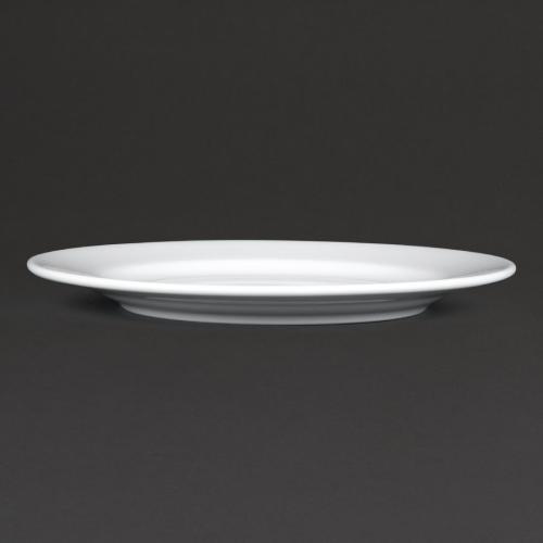 Royal Porcelain Classic Wide Rim Plate White - 210mm 8 1/4" (Box 12)
